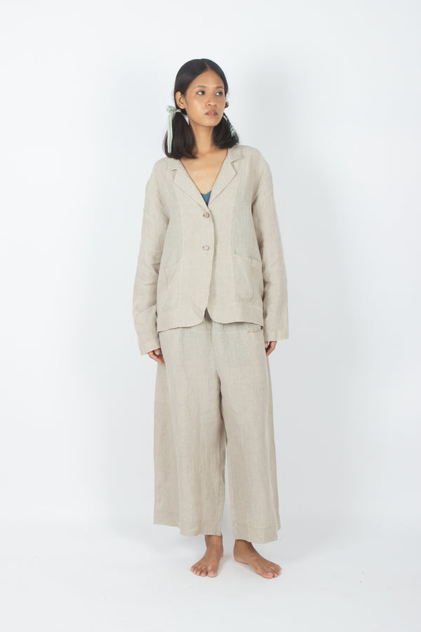 Hamdeok - Handmade Natural Linen Summer Jacket